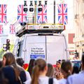 Un sistem de recunoaștere facială este implementat de Poliția Metropolitană la Oxford Circus, pe 13 mai 2025, în Londra, Anglia, foto: Guliver/gettyimages