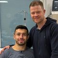 Ilija Masic și doctorul Lasse Lempainen / Foto: Facebook CFR Cluj