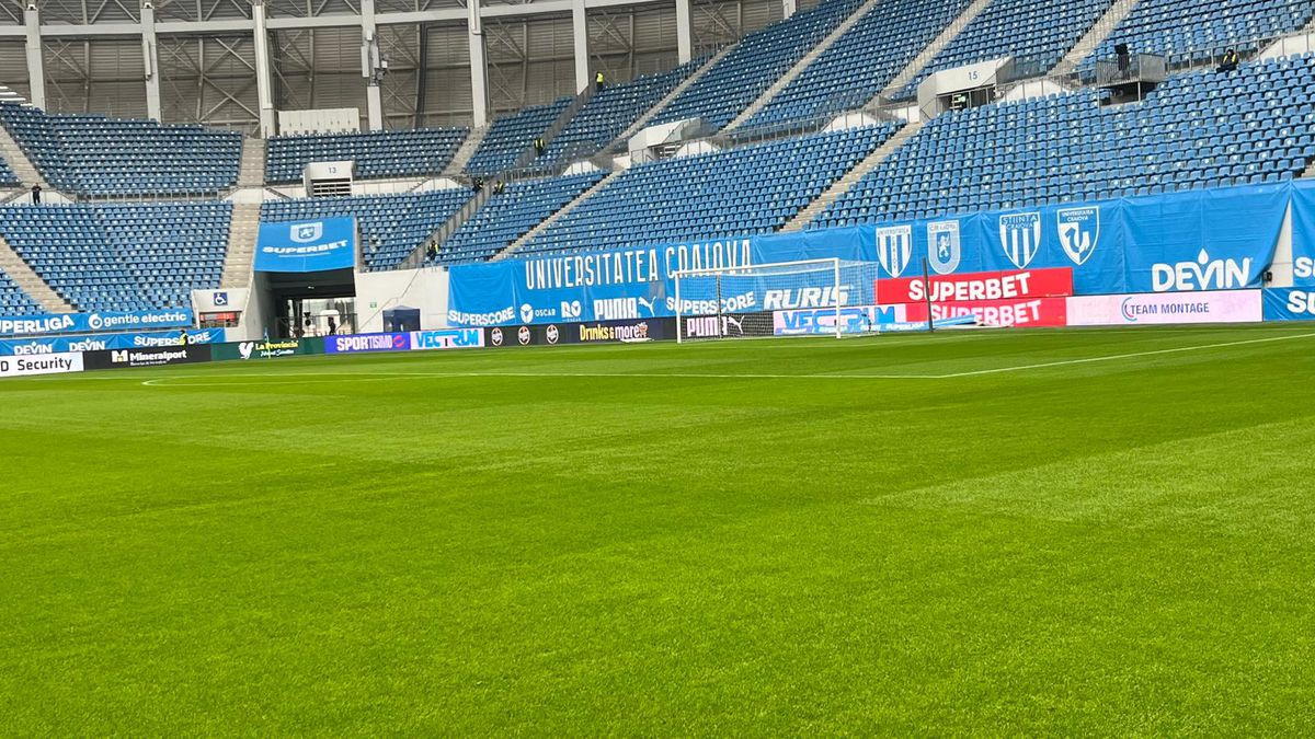 Universitatea Craiova - Metaloglobus, imagini înainte de meci