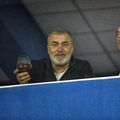 Imagine de la tribuna oficială a celor de la Farul, în timpul partidei cu CFR Cluj