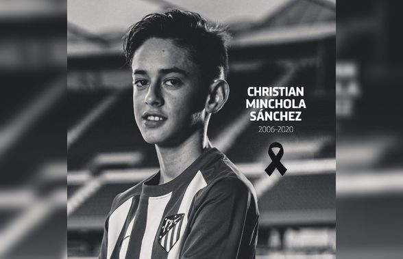 Tragedie la Atletico Madrid » Un junior a murit la 14 ani