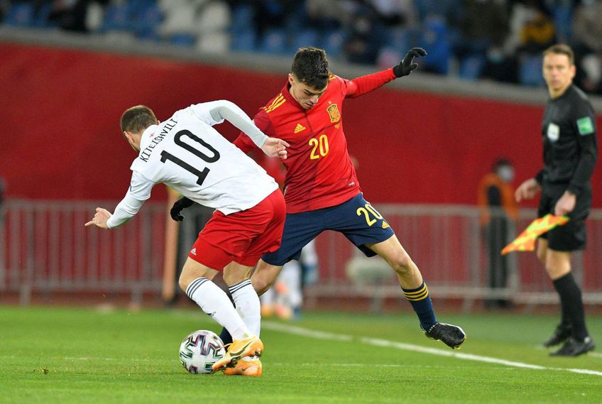 Spania a evitat o nouă rușine în preliminariile Campionatului Mondial, câștigând în prelungiri meciul cu Georgia, scor 2-1.