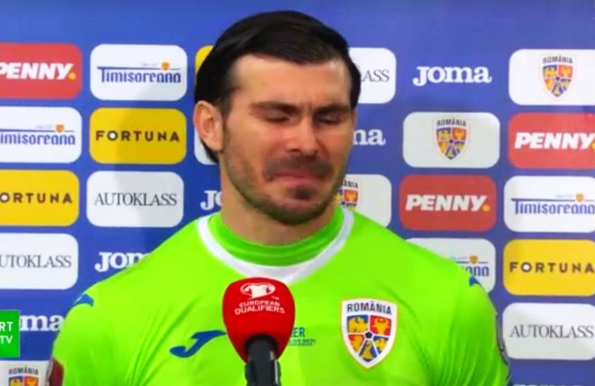 România a pierdut la limită cu Germania, 0-1, în etapa a doua a preliminariilor Campionatului Mondial. Florin Niță, cel mai bun om al „tricolorilor”, și-a stăpânit cu greu lacrimile la flash-interviu.