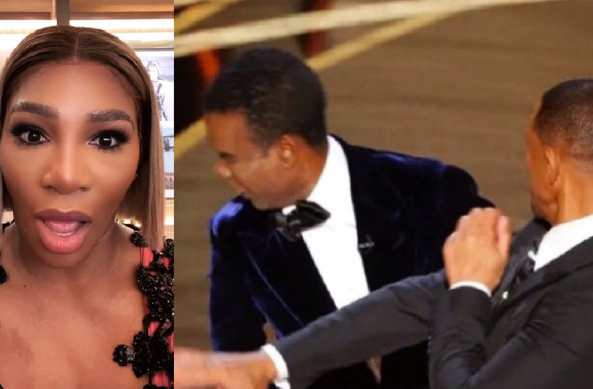 Serena Williams, reacție virală după ce Will Smith l-a pălmuit pe Chris Rock la Gala Premiilor Oscar: „A trebuit să-mi pun băutura jos”