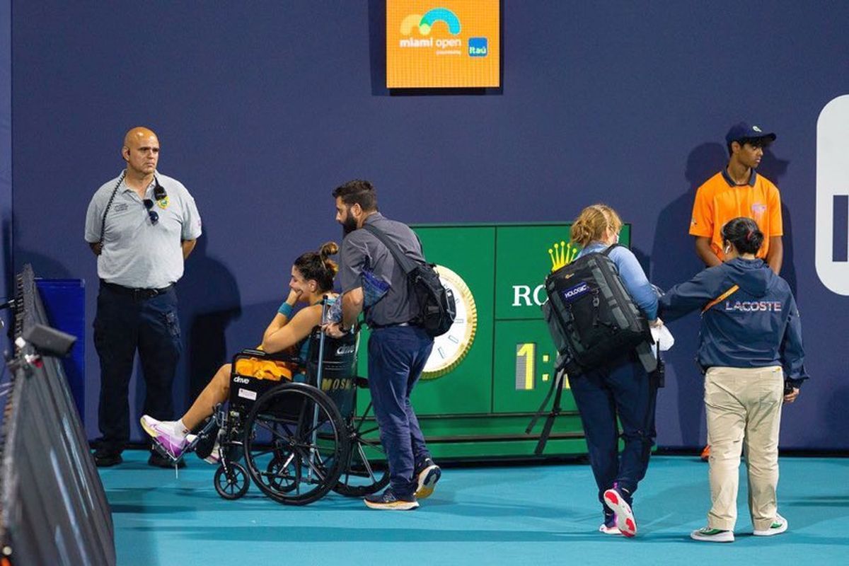 Bianca Andreescu a ieșit accidentată la turneul de la Miami