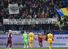 Toate mesajele afișate în tribunele Arenei Naționale la România - Belarus