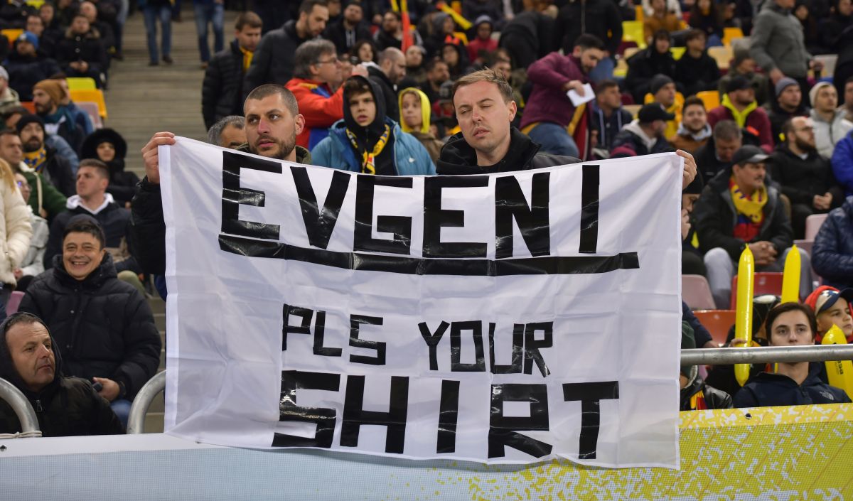 Mesaje în tribune la România - Belarus