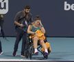 Bianca Andreescu (22 de ani, numărul 31 WTA) s-a accidentat în meciul contra rusoaicei Ekaterina Alexandrova (28 de ani, numărul 18 WTA), în faza „optimilor” de finală ale turneului de la Miami.