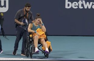 Bianca Andreescu s-a accidentat la turneul de la Miami și a părăsit terenul în scaunul cu rotile » Mama ei a plâns în tribunele arenei
