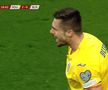 Explozie de bucurie! Gesturile lui Andrei Burcă, după ce a reușit primul gol la echipa națională