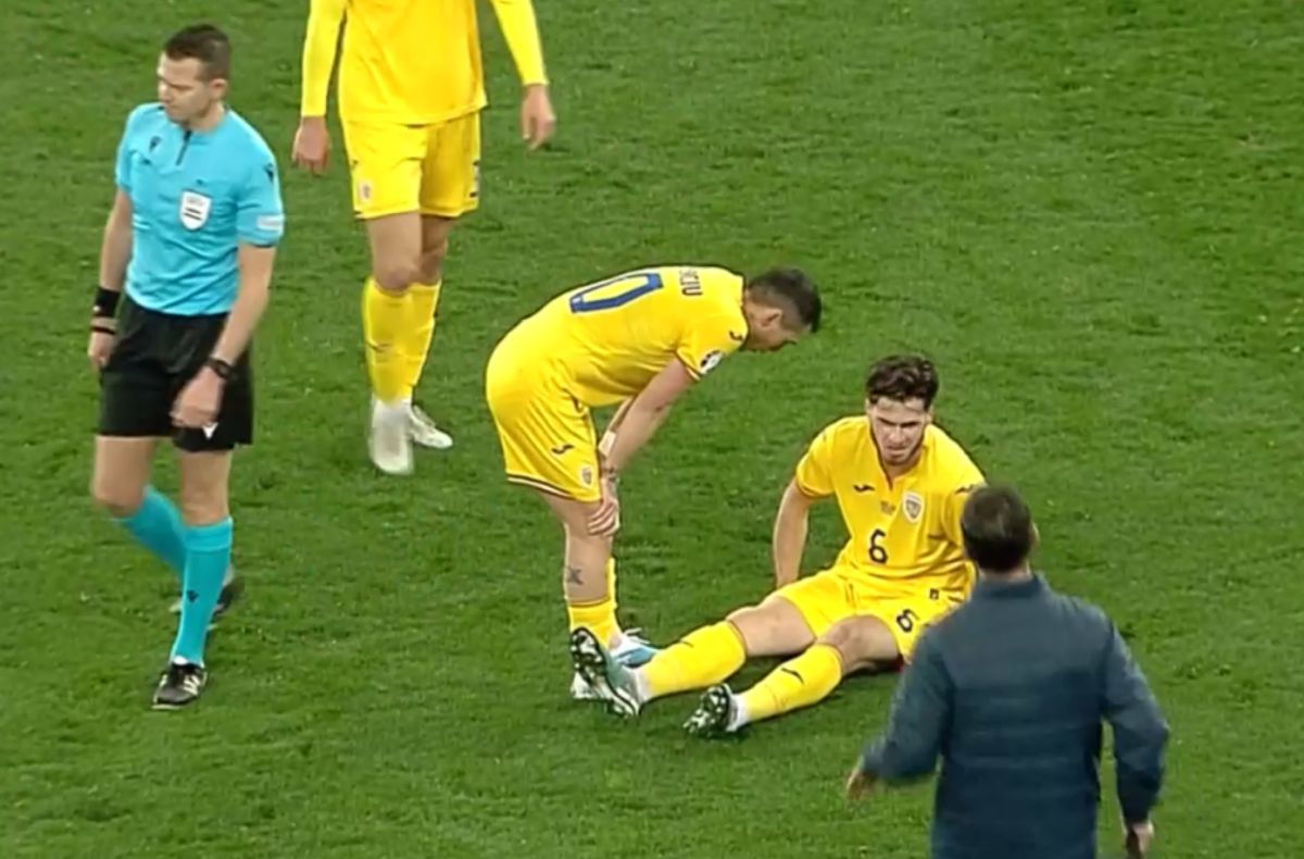 Accidentare Tudor Băluță în România - Belarus