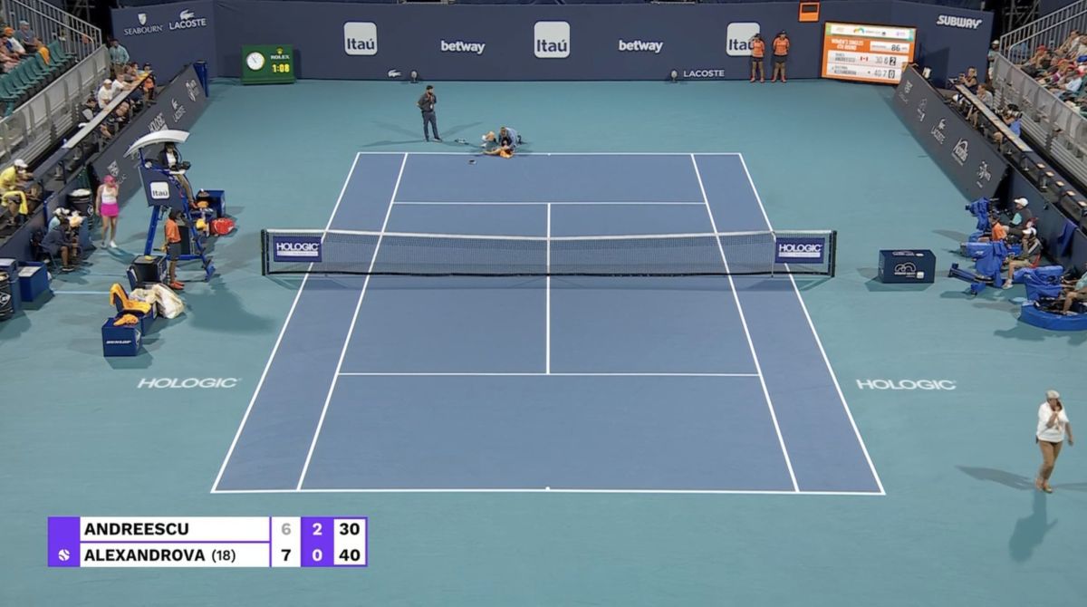 Bianca Andreescu a ieșit accidentată la turneul de la Miami