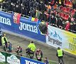 Au comis-o și pe Arena Națională! Scandări xenofobe și conflict între două galerii din Liga 1 + toate mesajele afișate la România - Belarus