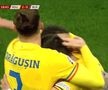 Explozie de bucurie! Gesturile lui Andrei Burcă, după ce a reușit primul gol la echipa națională