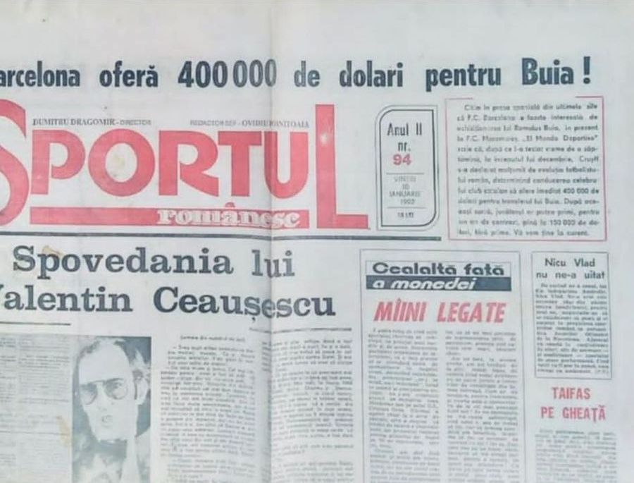 Ziarul Sportul Românesc anunța interesul catalanilor pentru Buia „Figo din Berceni” dezvăluie că a fost aproape de Barcelona, dar clubul a cerut în schimbul lui echivalentul a 400 de apartamente: „Evoluasem cel mult la eșalonul secund”