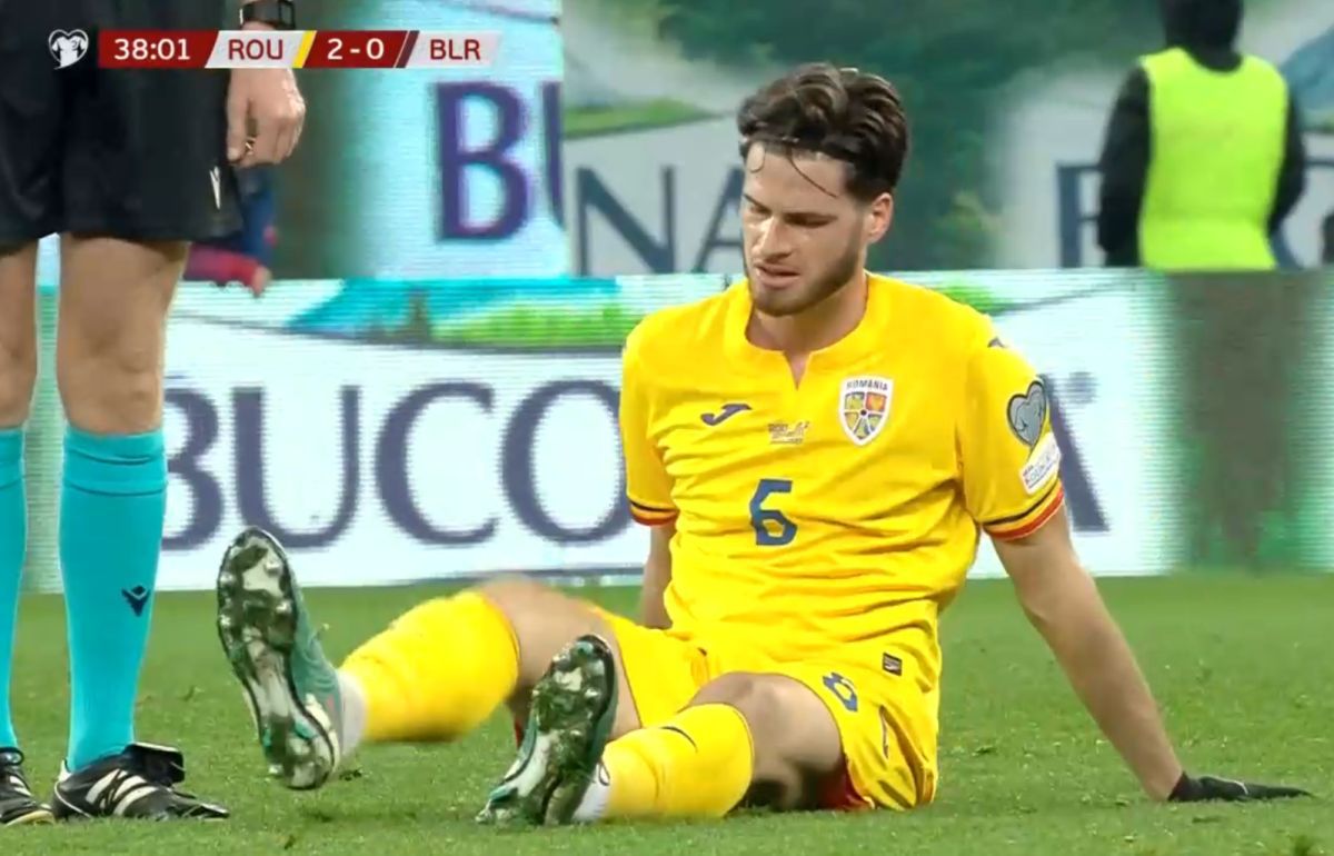 Ce pierdere! Omul de bază de la Farul s-a „rupt” în prima repriză din România - Belarus