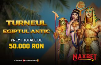 Aventurează-te spre cele mai mari câștiguri cu Turneul Egiptul Antic – pe MaxBet.ro