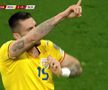 Explozie de bucurie! Gesturile lui Andrei Burcă, după ce a reușit primul gol la echipa națională