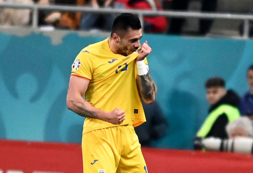 România a învins Belarusul, scor 2-1, în runda secundă a grupei I din preliminariile EURO 2024. Andrei Burcă, marcatorul celui de-al doilea gol, a vrut să sărbătorească alături de ultrașii din peluză.