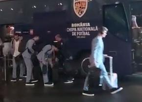 Delegația României, apariție ireproșabilă înaintea meciului cu Belarus » Cine a fost cel mai grăbit „tricolor”