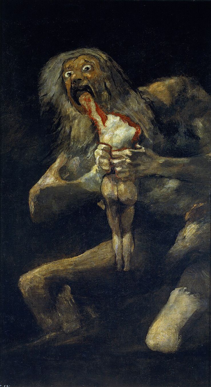 Saturn devorându-și fiul - Francisco Goya