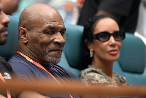 Mike Tyson, în tribune la Miami Open/ foto Imago Images