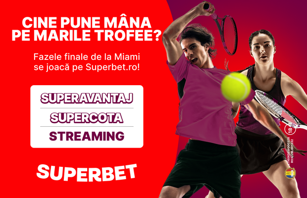 Se acordă marile trofee de la Miami! Fazele finale se joacă pe Superbet: cine sunt favoriții și cine poate oferi surpriza