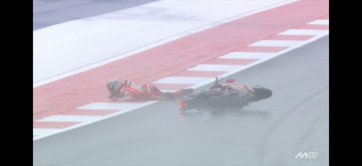 Marc Marquez - cazatura spectaculoasa