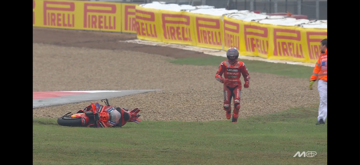 Marc Marquez - cazatura spectaculoasa