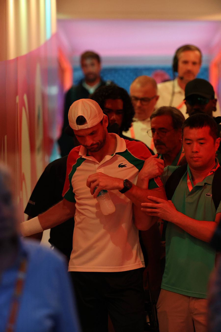 Grigor Dimitrov a avut probleme grave la finalul partidei din sferturi de finală de la Miami: „Nu am mai văzut niciodată un jucător să se prăbușească imediat după o victorie”