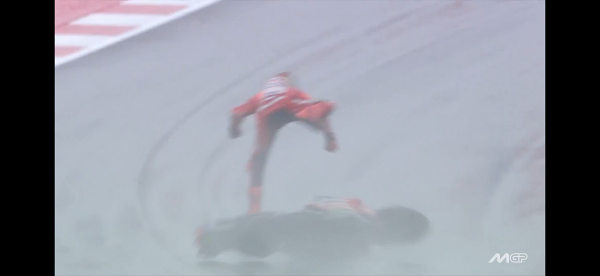 Marc Marquez - cazatura spectaculoasa