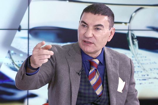 Cristi Borcea, prezent în studioul „Prietenii lui Ovidiu”. FOTO: Cristi Preda (GSP.RO)