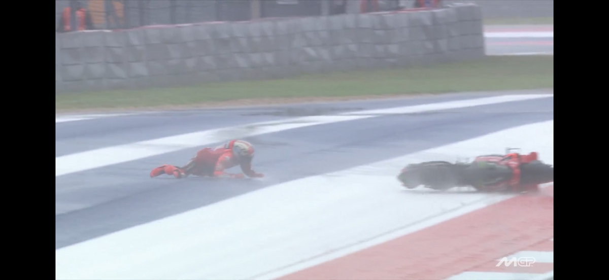 Marc Marquez - cazatura spectaculoasa