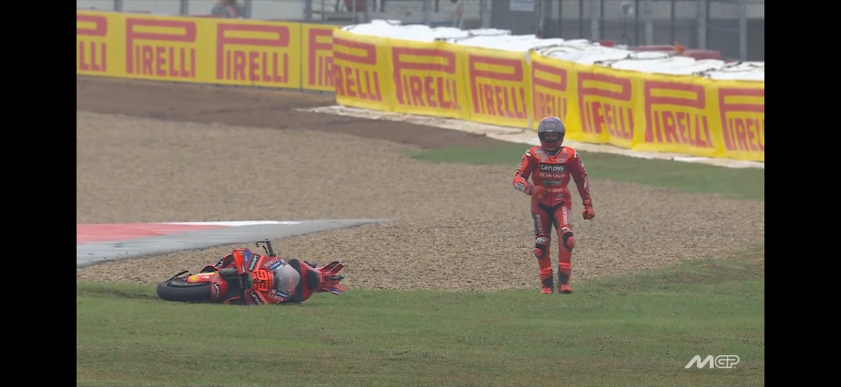 Marc Marquez - cazatura spectaculoasa