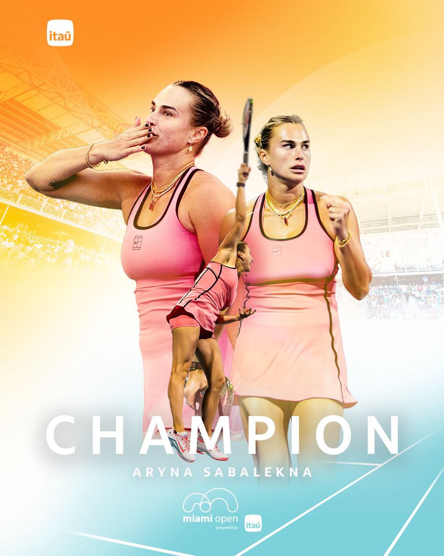 Aryna Sabalenka, supercampioană la Miami! Intră într-o galerie selectă: „Sunshine Double” bifat