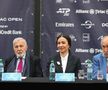 Ilie Năsatase Codruța Furtună (reprezant Allianz-Țiriac) la conferința de presă premergătoare turneului de la București FOTO Cristi Preda