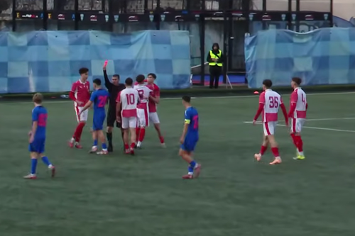 Dinamo o trimite pe FCSB în play-out-ul Ligii 3 // Captură FRF TV