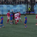 Dinamo o trimite pe FCSB în play-out-ul Ligii 3 // Captură FRF TV