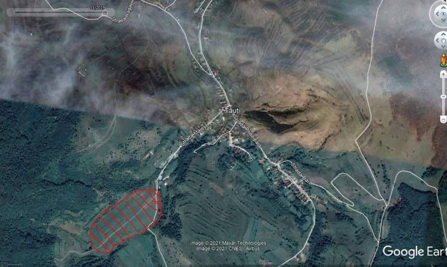 Imagine din satelit asupra terenului din Florești/Cluj: zona hașurată în cea din contractul Clever - ACC Developments 750.000 de euro către Neluțu Varga dinspre deținătorii drepturilor TV ale Ligii 1: afacere imobiliară sau ajutor pe ascuns pentru CFR Cluj? » „N-aveam nicio problemă s-o facem direct”