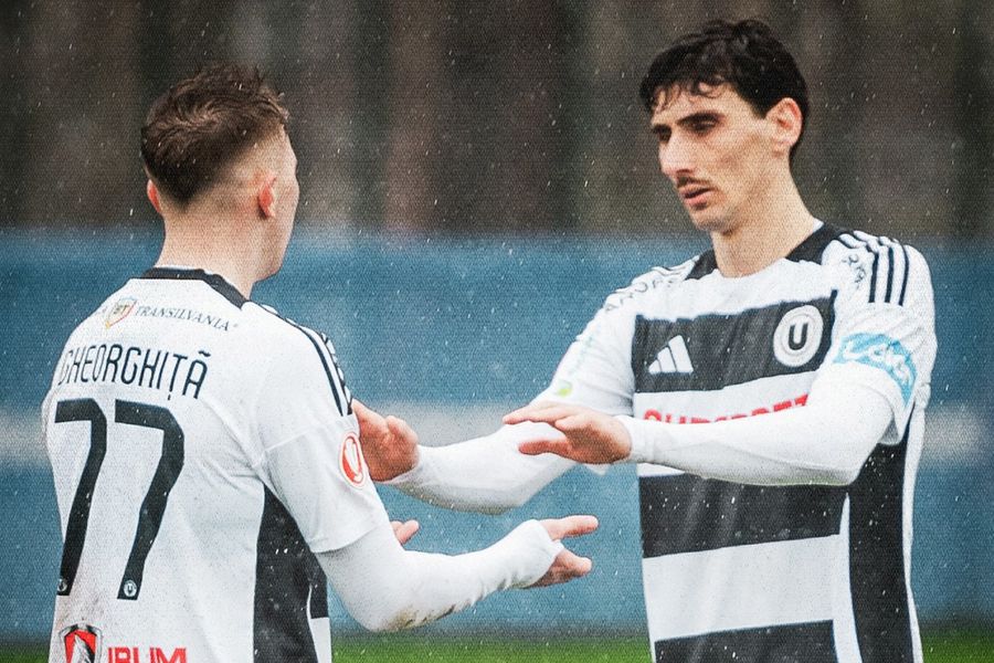 Universitatea Cluj - Gloria Bistrița, 3-1, meci amical / foto: Facebook @FC Universitatea Cluj Meciurile amicale susținute azi de echipele din Superliga » Ce au făcut CFR, „U” Cluj și UTA