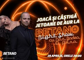 Deschide încă o dată lumea distracției în episodul 2 din Betano Night Show, alături de Dan Badea și Amna