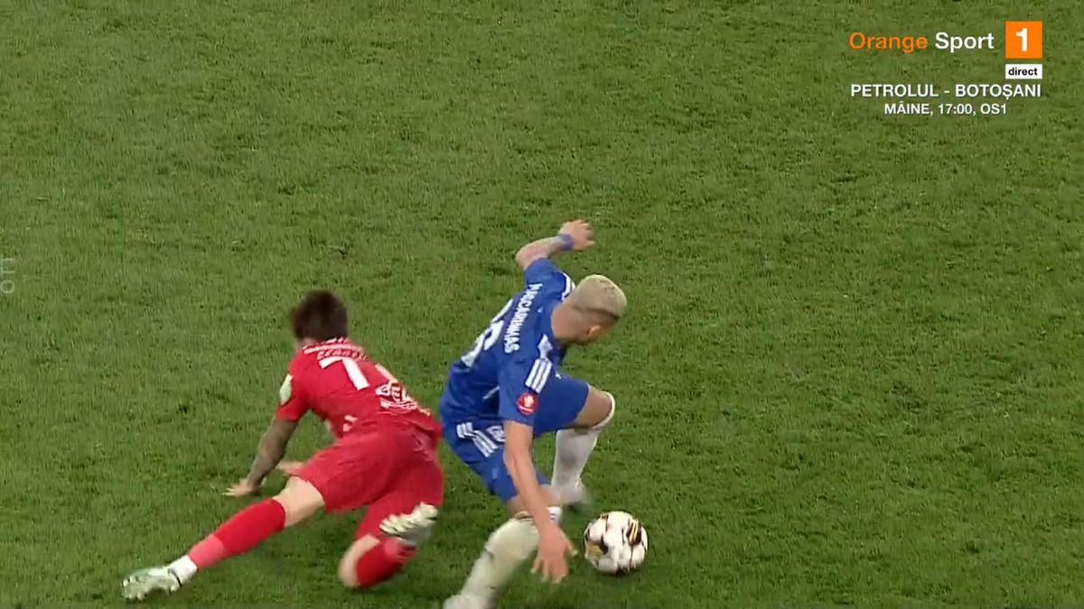 Celea a explicat reacția virulentă de la faza penalty-ului: „M-am jurat în fața arbitrului! Nu mint, de asta am fost disperat”