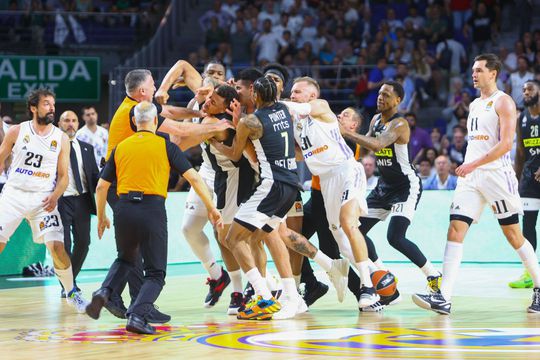 Bătaie generală la Real Madrid - Partizan/ foto: Imago Images