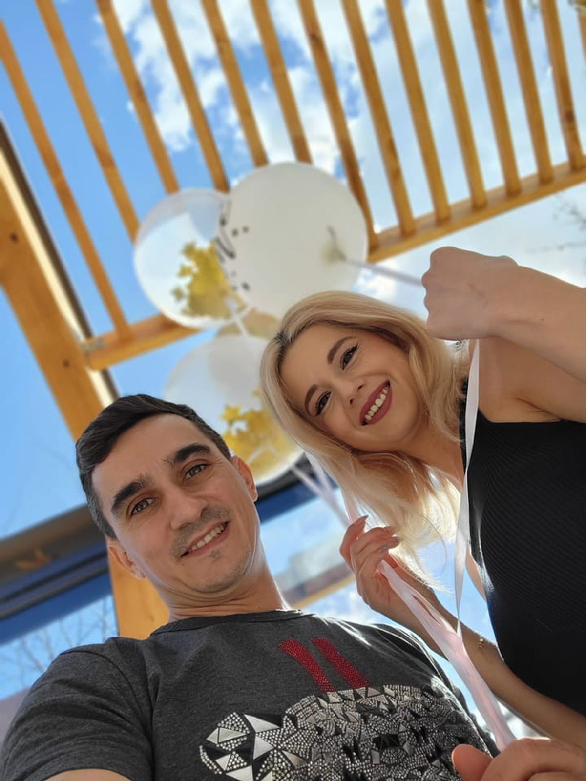 Marian Drăgulescu și iubita, Simona