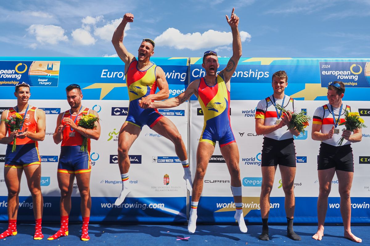 România a făcut spectacol în ultima zi la Campionatele Europene de canotaj: 5 medalii în 7 finale! Cum arată bilanțul competiției