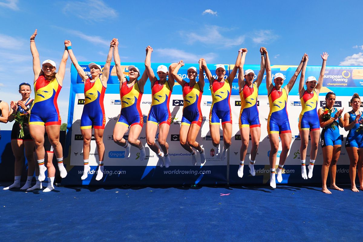 România a făcut spectacol în ultima zi la Campionatele Europene de canotaj: 5 medalii în 7 finale! Cum arată bilanțul competiției
