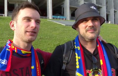 Gazeta a dat peste italienii veniți din Verona să celebreze titlul cu FCSB: „Știm istoria măreață și povestea cu Barcelona” » Ce au putut spune despre Mutu și „Maradona din Carpați”