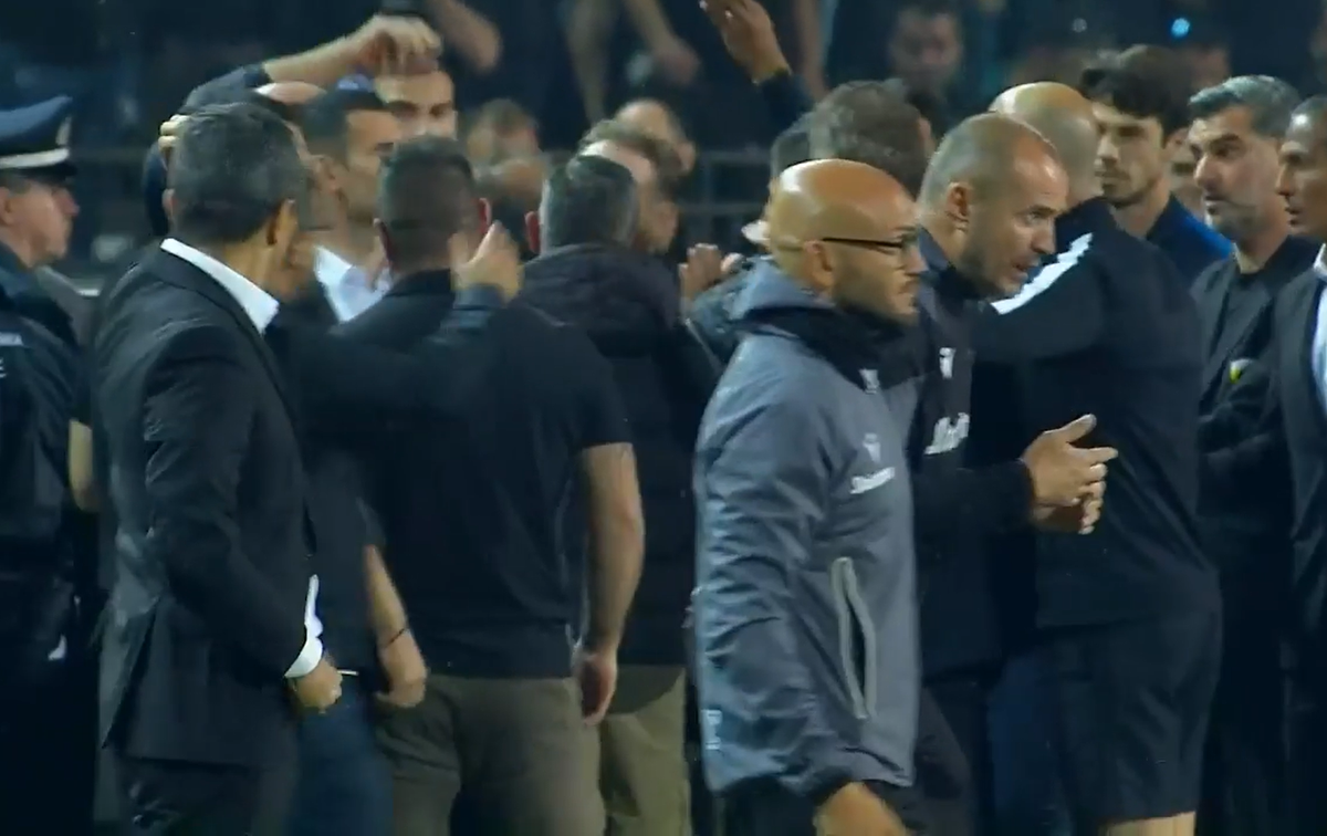 A fost nevoie de intervenția poliției în PAOK - AEK Atena