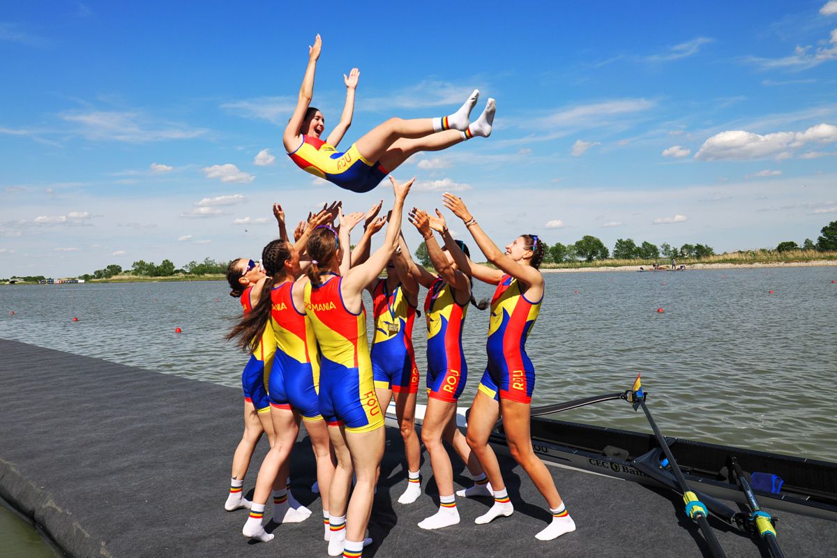 România a făcut spectacol în ultima zi la Campionatele Europene de canotaj: 5 medalii în 7 finale! Cum arată bilanțul competiției