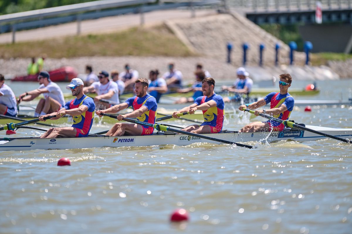 România a făcut spectacol în ultima zi la Campionatele Europene de canotaj: 5 medalii în 7 finale! Cum arată bilanțul competiției